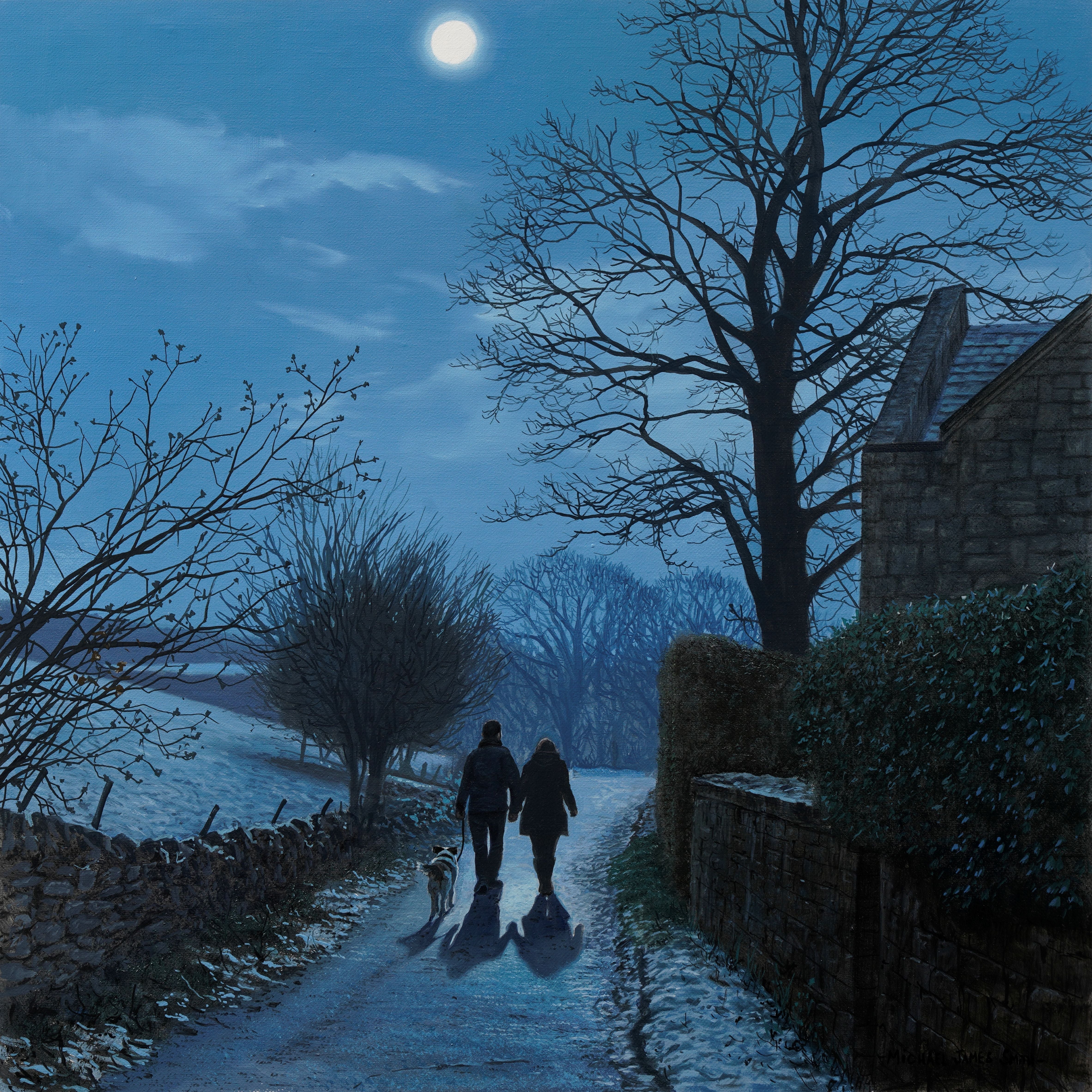 New lesson 'Winter Lane Moonrise' Now Available