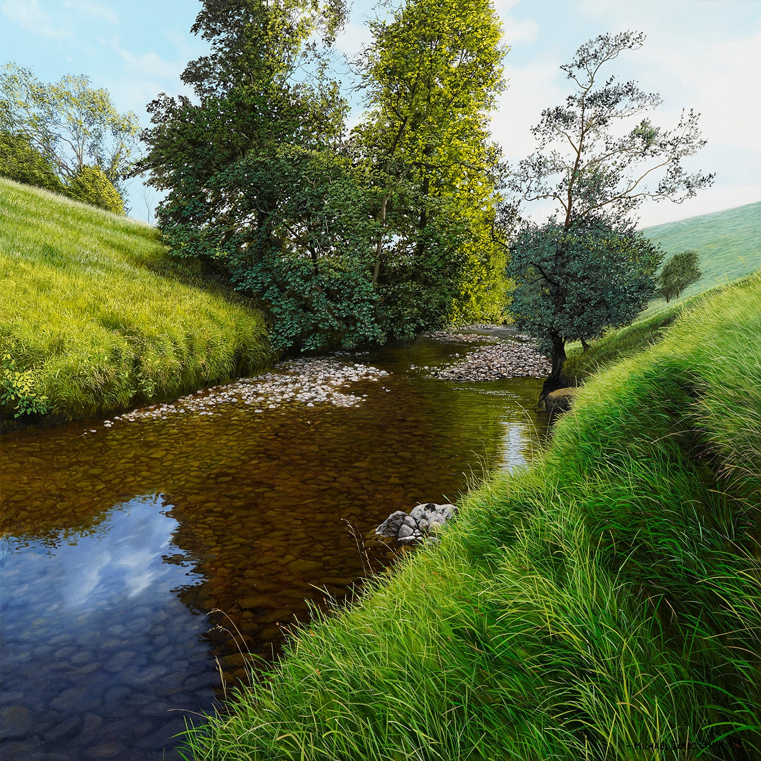 'The Clear Run' Original Oil Painting