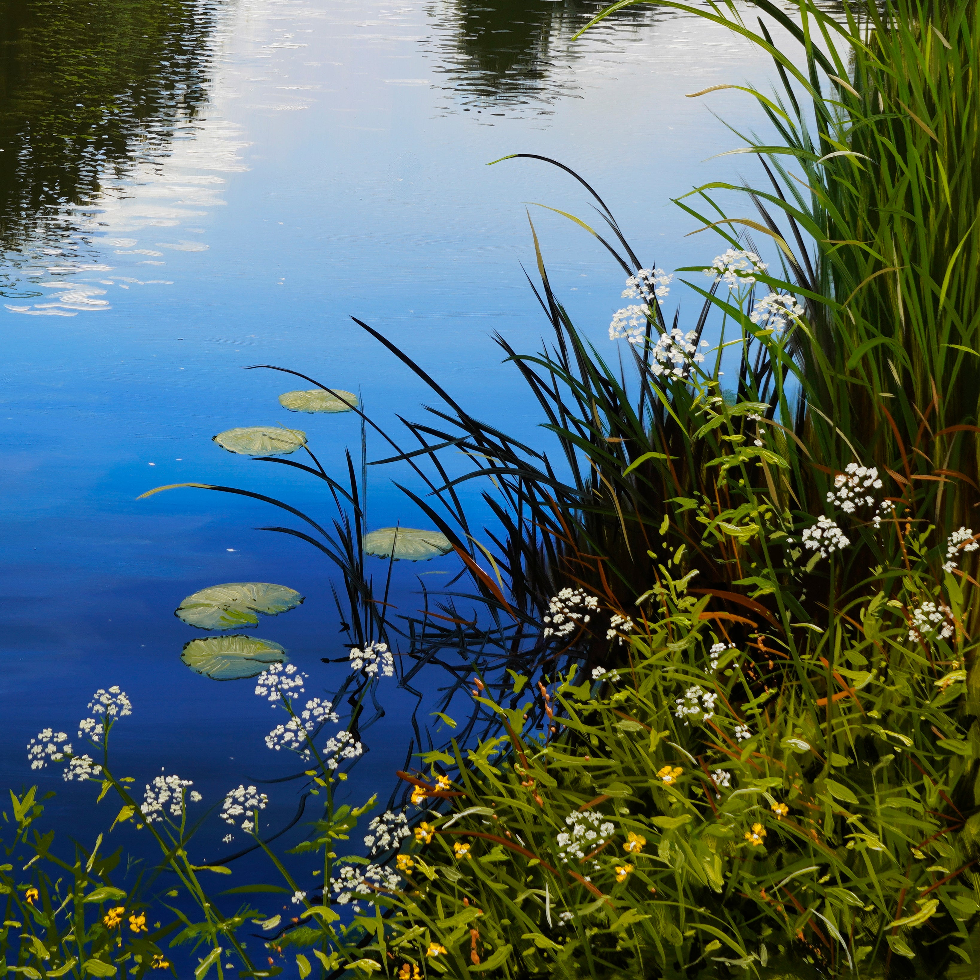 "Midday River"  Original Oil Painting
