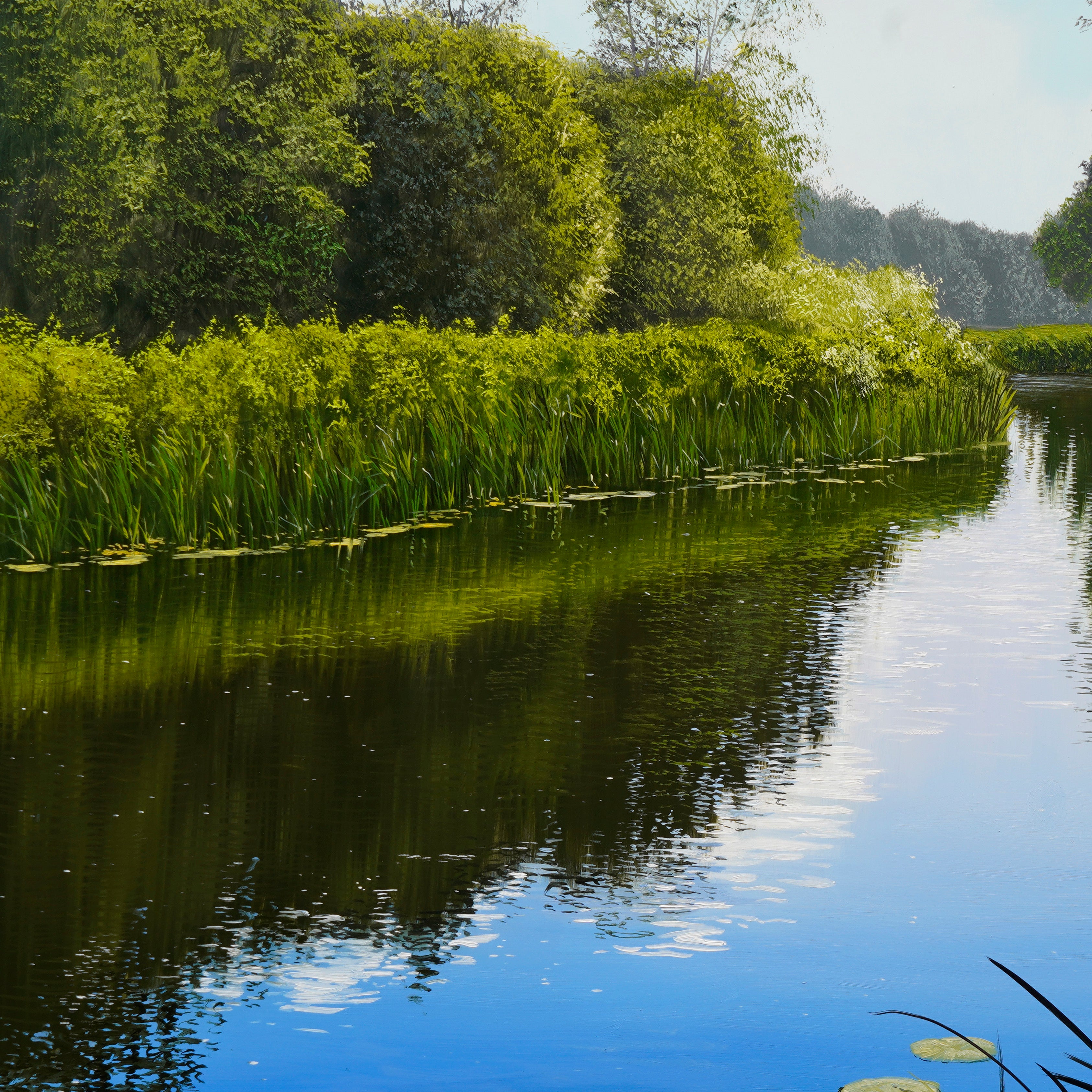 "Midday River"  Original Oil Painting
