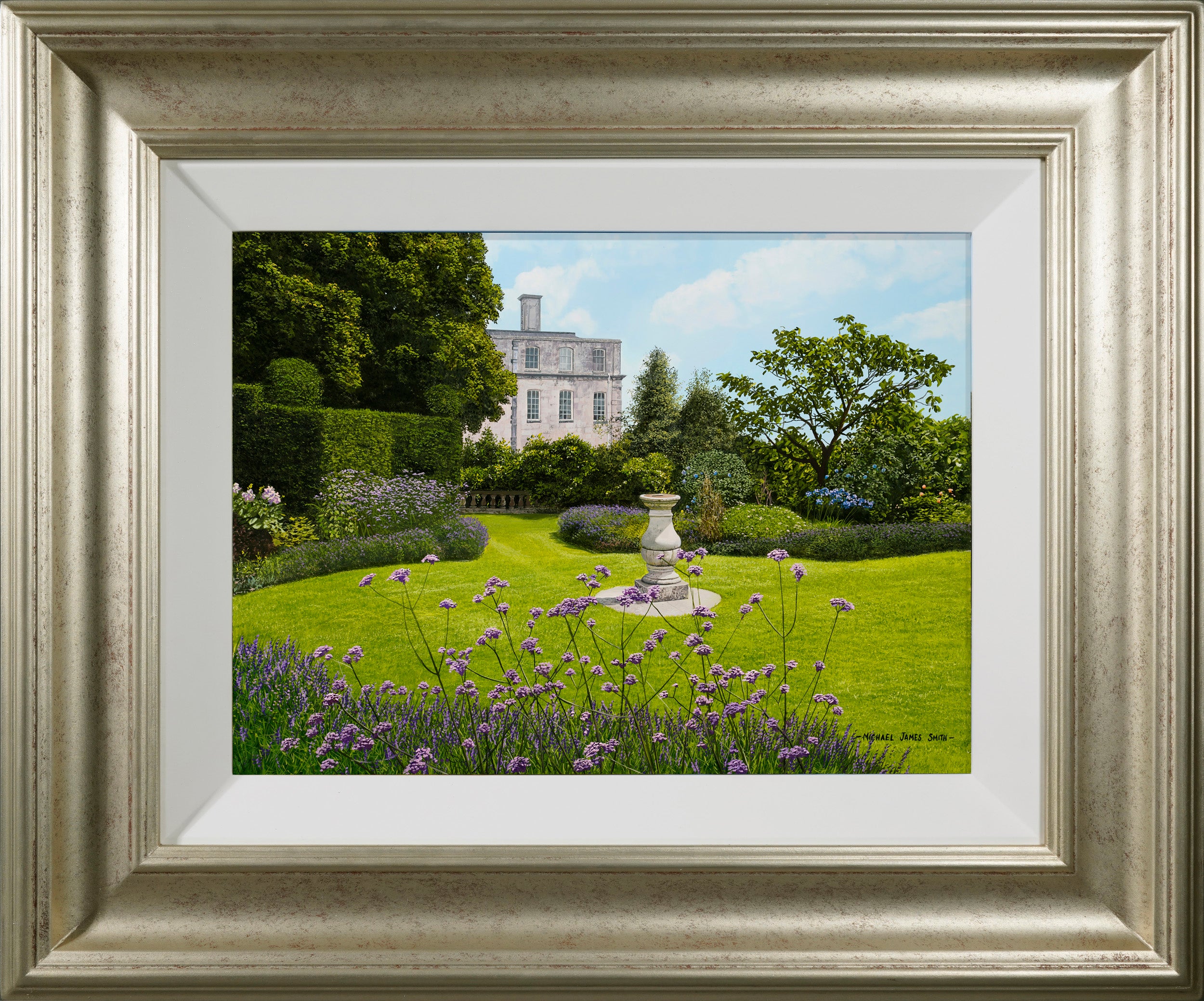 "A Formal Garden"  Original Oil Painting