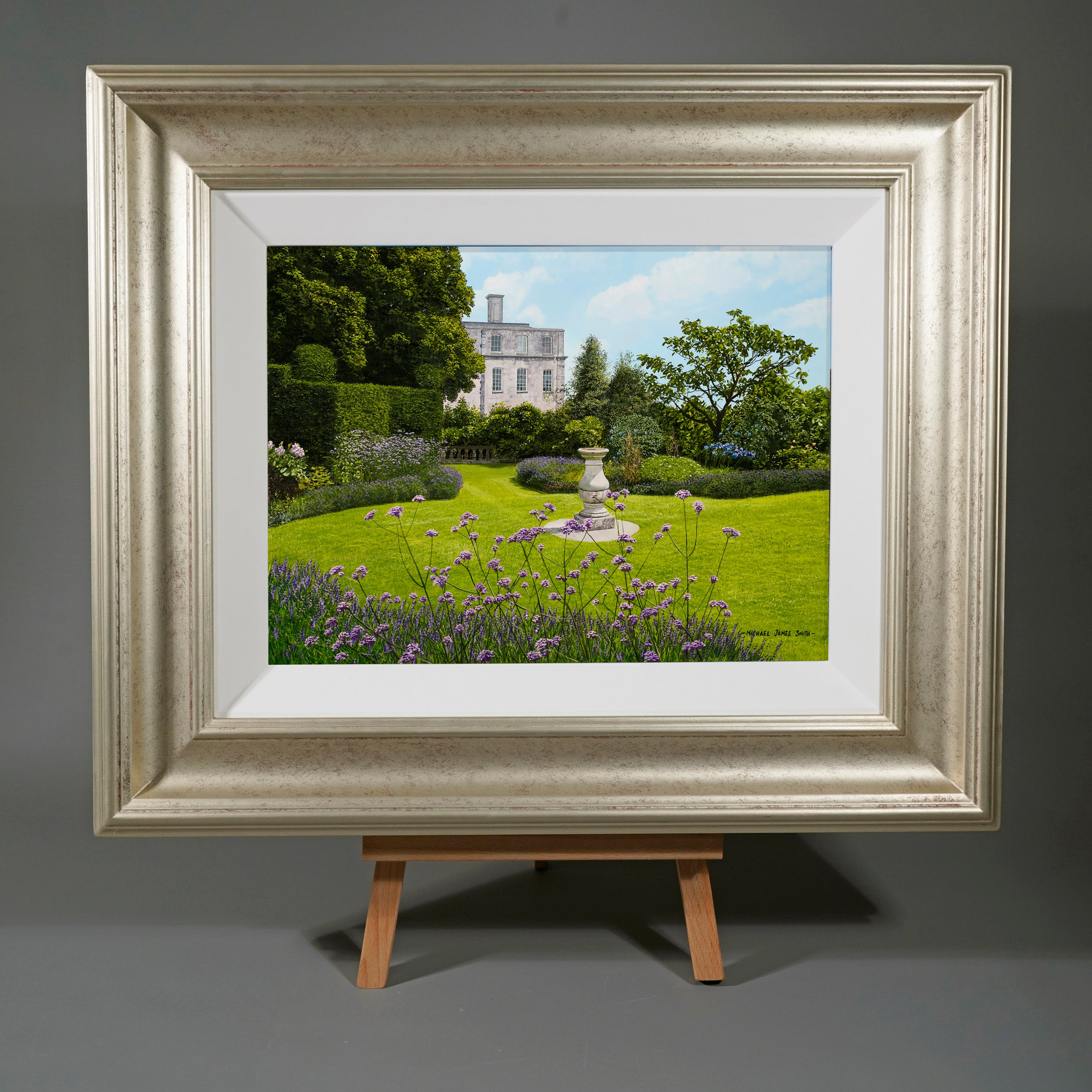 "A Formal Garden"  Original Oil Painting