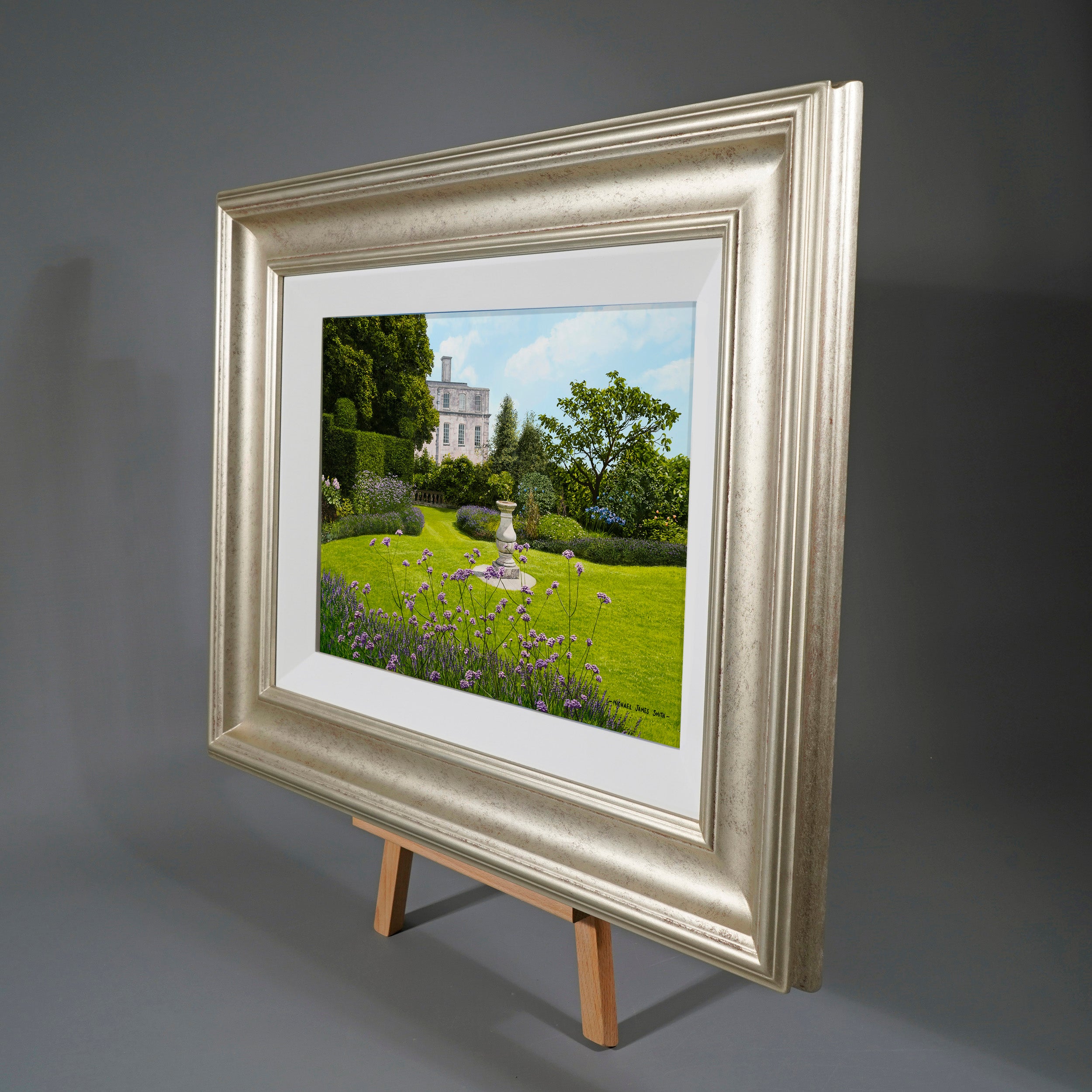 "A Formal Garden"  Original Oil Painting