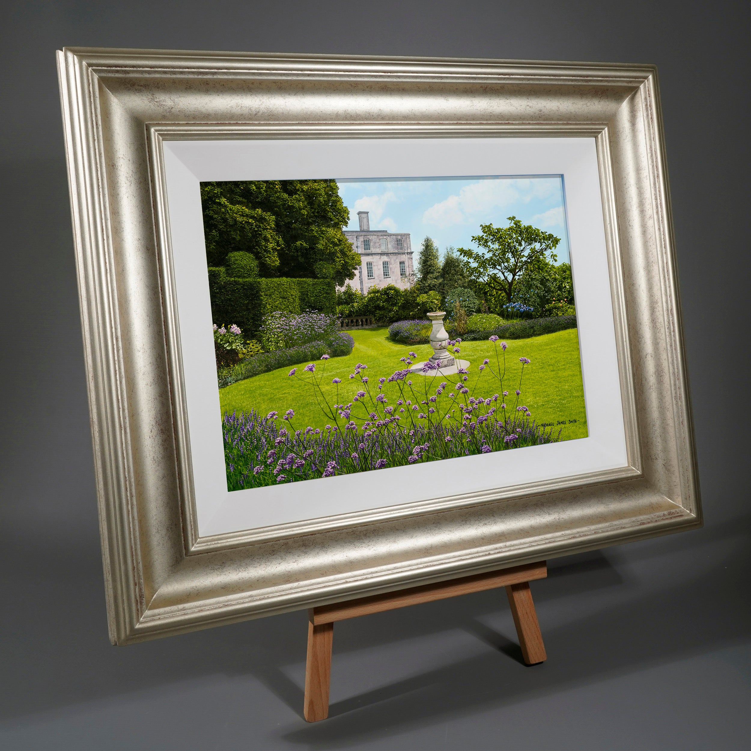 "A Formal Garden"  Original Oil Painting