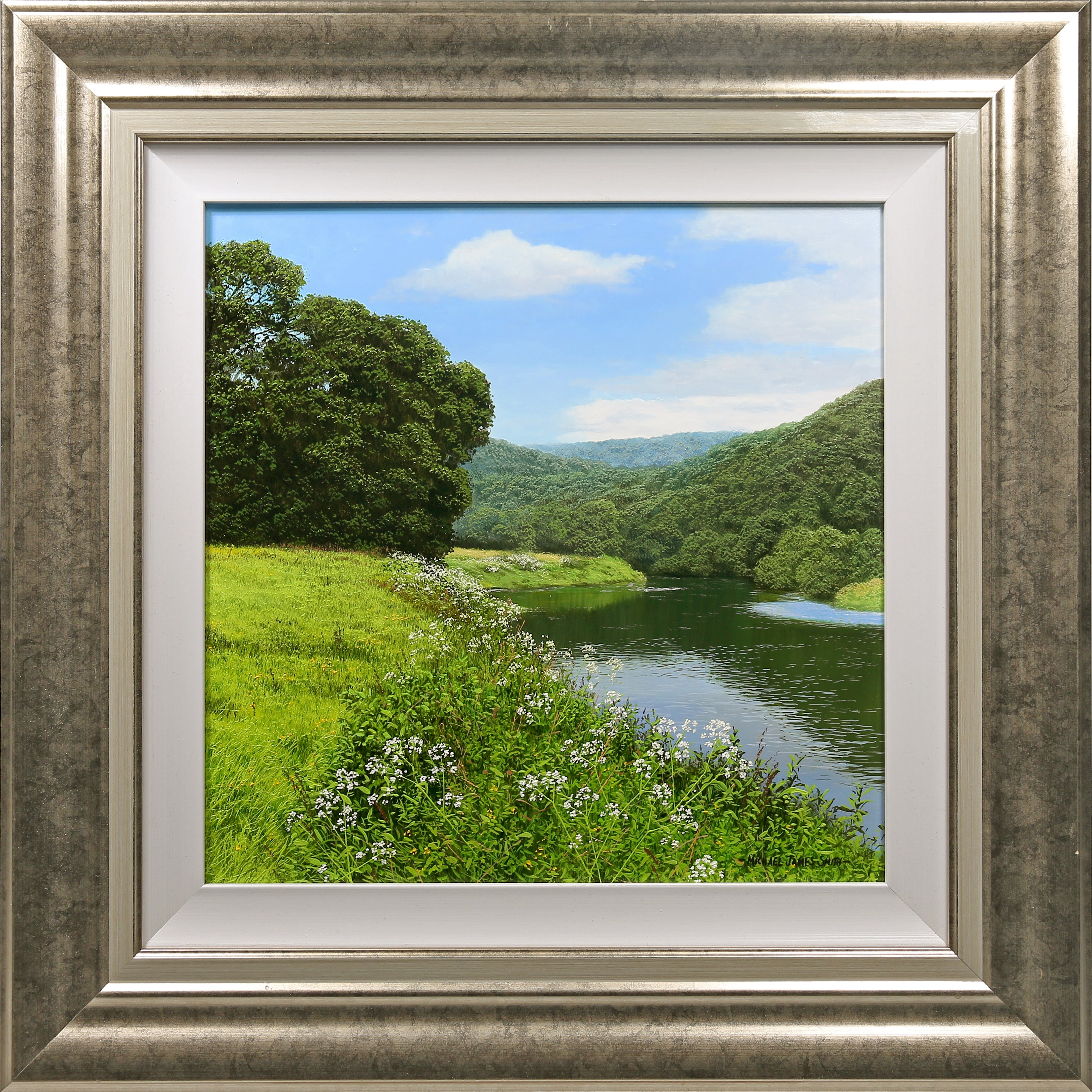 Flowers By The River | Original Oil Painting