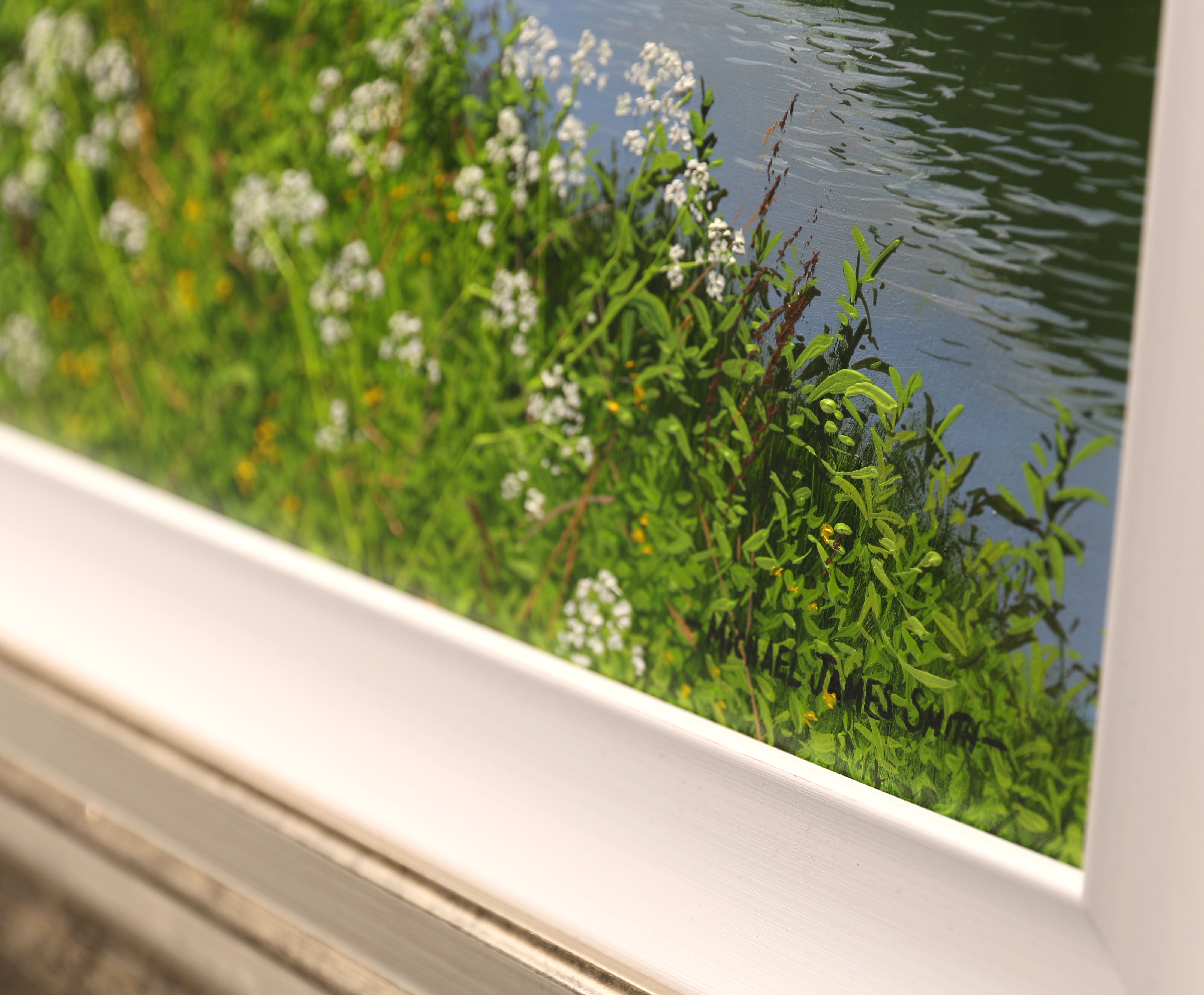 Flowers By The River | Original Oil Painting